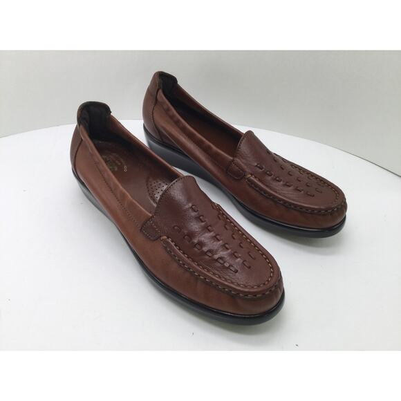 SAS Weave Loafer Chestnut Brown Womens 7 Comfort Shoe New - Picture 5 of 11